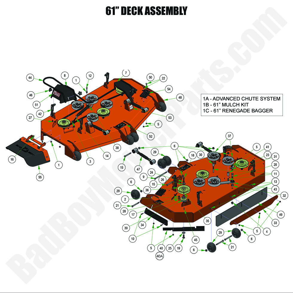 2024 Renegade - Diesel 61" Deck Assembly